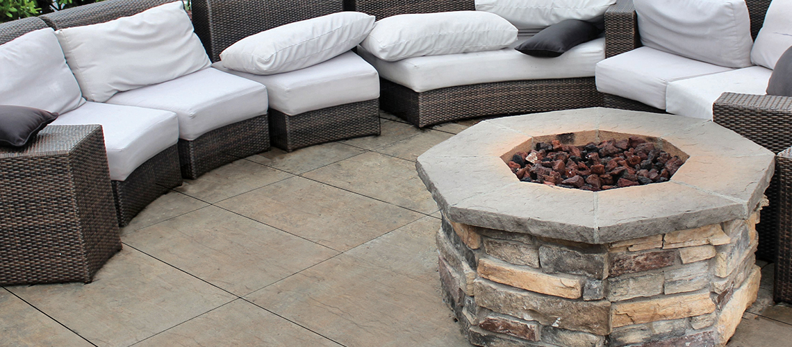 Outdoor Slab Fire Pit Slab Fire Pit And Patio Design Ideas